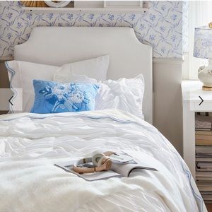 Pottery barn Teen white headboard Twin bed